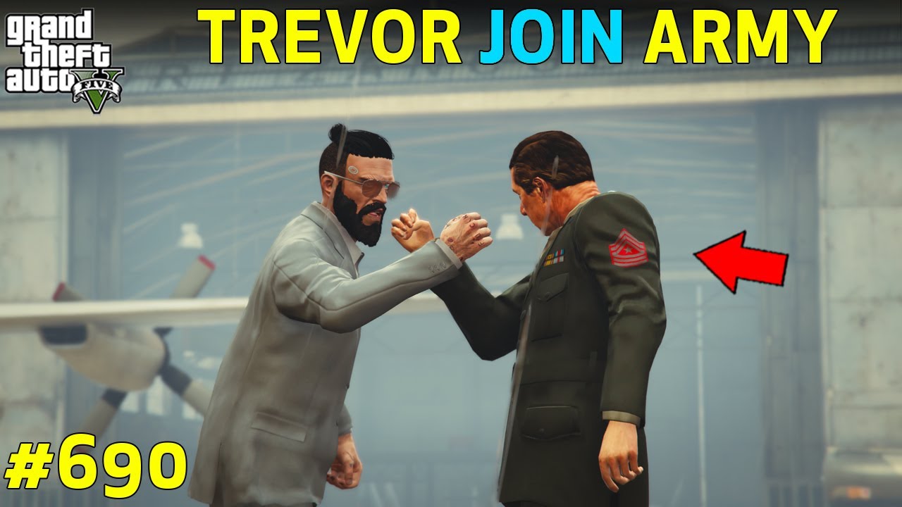 GTA 5 : TREVOR JOIN ARMY AND BECOME POWERFUL OFFICER | GTA 5 GAMEPLAY ...