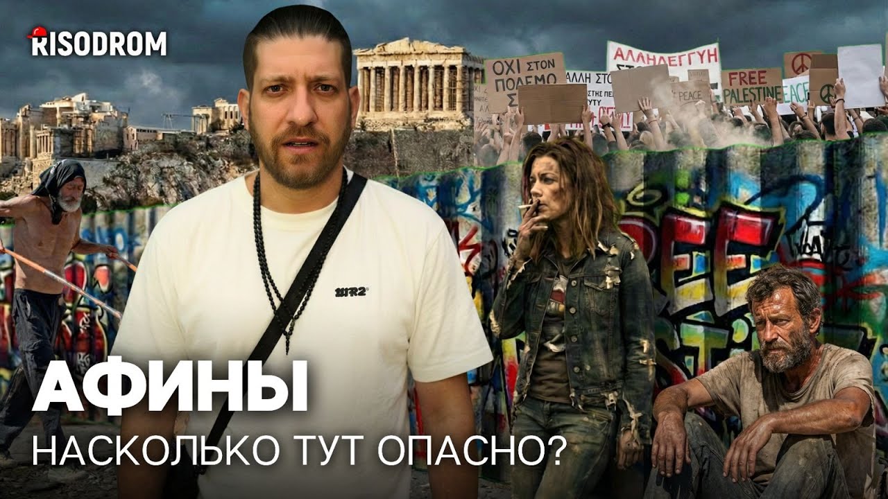 ГРЕЦИЯ, АФИНЫ 🇬🇷 Трущобы, район анархистов и древний Акрополь | RISODROM