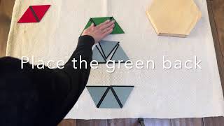 Montessori Constructive Triangles Lesson | Small Hexagonal Box Presentation (AMI Guide)