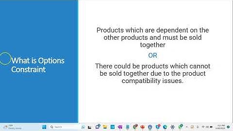 Session 12: What is options constraint in Salesforce