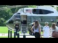 Trump departs Camp David after Cabinet meeting to spend weekend at his golf club in Bedminster, NJ