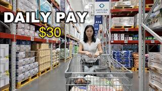 What 1 Day's Salary Buys in China 🇨🇳 | A Weekend Grocery Haul & Life in My 13㎡ Apartment screenshot 3