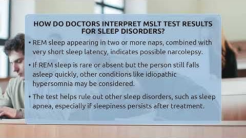 How Do Doctors Interpret MSLT Test Results For Sleep Disorders? - Sleep Apnea Support Network