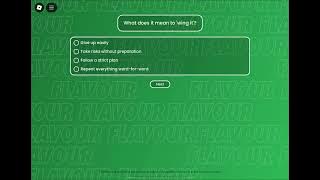 Wingin' It Job Interview Application/ Quiz Answers 2024 [ROBLOX]