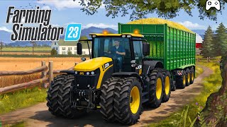 Fs 23 Selling Chaff With New JCB ! Farming Simulator 23 ! Timelapse #fs23 