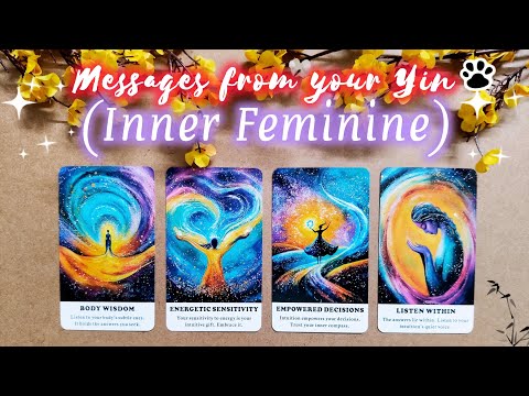 Messages from your Yin/ Inner Feminine ♀️ 💮☯️ Pick-a-Card Tarot Reading 💫🪄