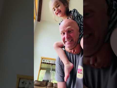 Unforgettable Memories: Little Girl's Joyful Shoulder Ride with Her Dad! #shorts #fun