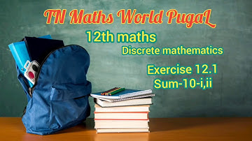12th maths Exercise 12.1 sum-10-i,ii