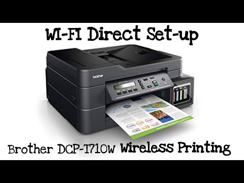 How to use WI-FI direct on Brother DCP-T710W | Wireless Printing