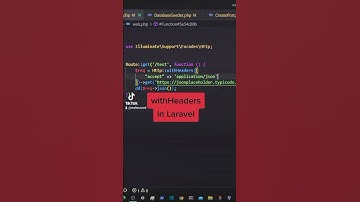 withHeaders in Laravel #laravel  #webdevelopment #development #tricks #tips #laraveldevelopment