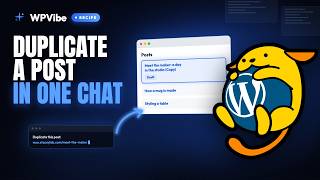 Duplicate a WordPress post with AI, no plugin needed