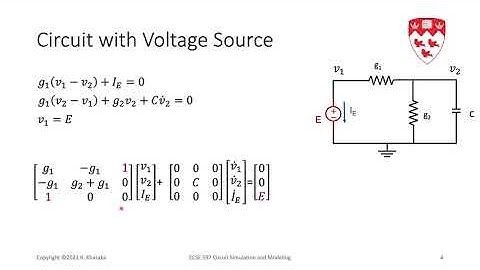Modified Nodal Analysis Voltage Sources and Short Circuits