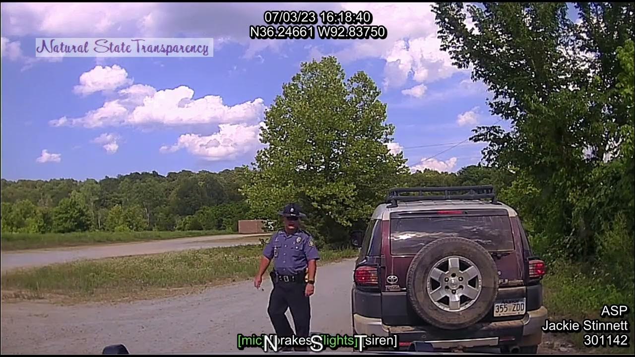 Traffic Stop US62 Pyatt Marion Co Arkansas State Police Troop I