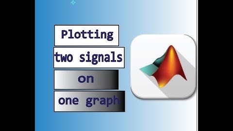 How to plot two signals on one graph in Matlab in Bengali