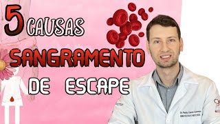 5 CAUSAS: SANGRAMENTO DE ESCAPE como parar e duração