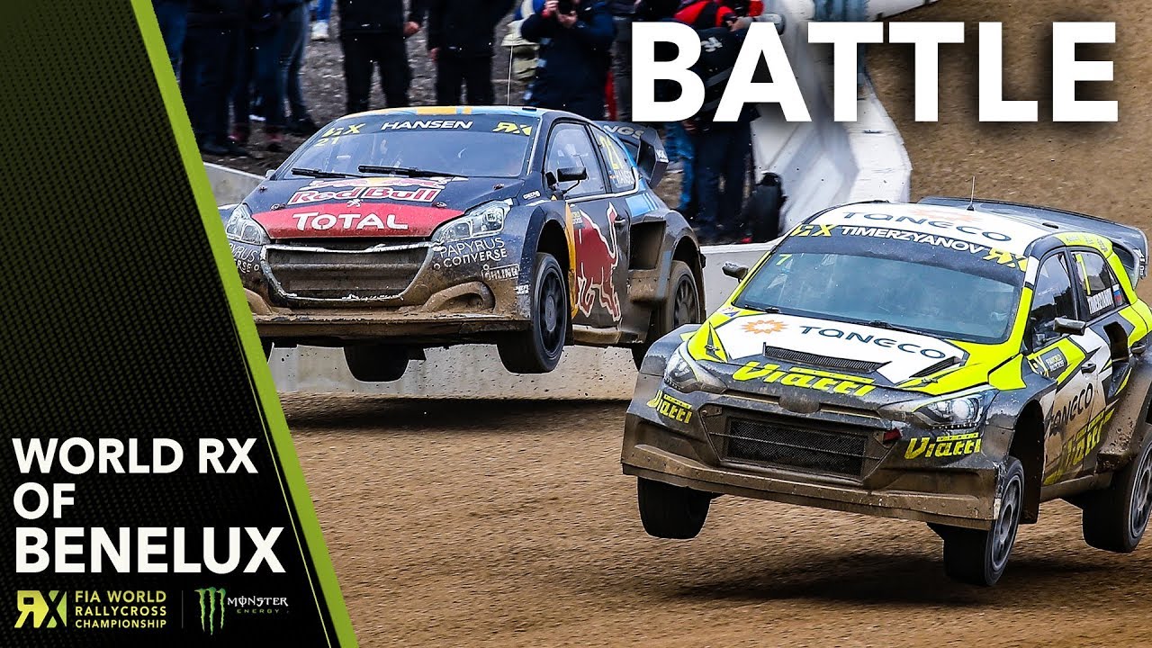 Hansen and Timerzyanov's MEGA Battle! | 2019 Spa FIA World Rallycross of Benelux