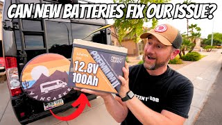 Unboxing and Installing 2 NEW batteries! (Power Queen Mini 12.8v 100ah LiFePO4 Battery)