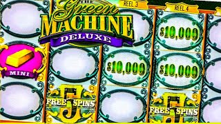 I GOT FREE GAMES AND A HUGE JACKPOT 🟢 GREEN MACHINE DELUXE SLOT HIGH LIMIT LIVE PLAY screenshot 5