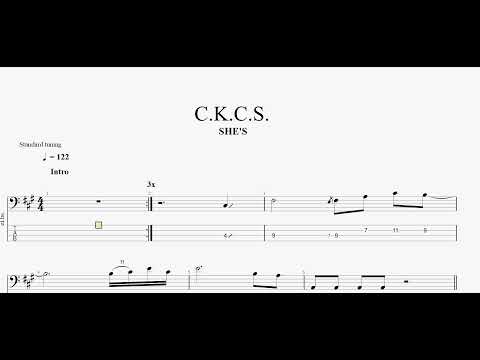 C.K.C.S.　【SHE'S】　ベースtab譜