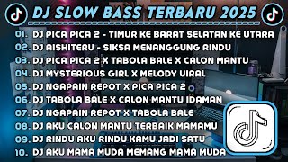 DJ SLOWBASS TERBARU 2025 || DJ PICA PICA 2 - TIMUR KE BARAT || DJ AISHITERU - SIKSA MENANGGUNG RINDU