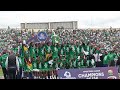 GOR MAHIA FANS CELEBRATING WITH THE TROPHY AT FULL TIME