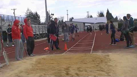 Johanna's first track meet...