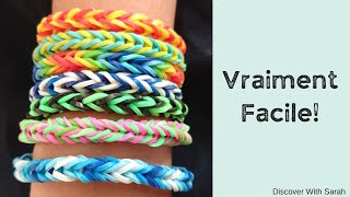 Comment faire des bracelets arc-en-ciel en queue de poisson - Discover With Sarah