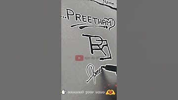 name logo of preetham #shorts #logo #brand logo#name #viral #brand #xpn dp 0007