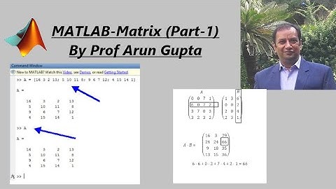 MATLAB -Matrices (Part-1)