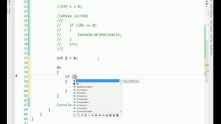 01. For, While, Do-While loop example in C# -07.09.2016