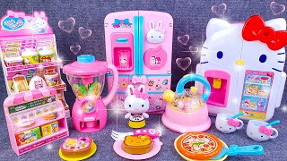 7 Minutes Satisfying with Unboxing Pink Rabbit Fridge, Hello Kitty Fridge Toy Collection ASMR
