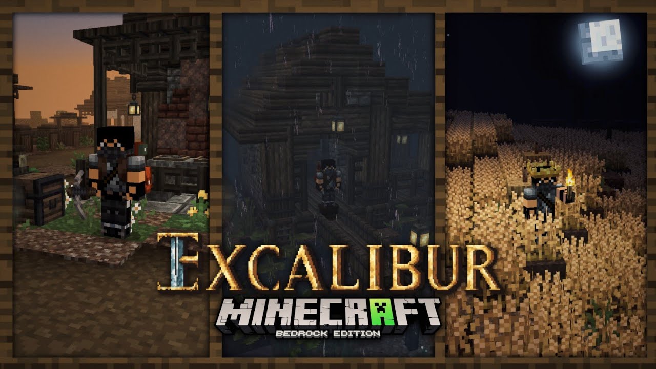 EXCALIBUR Texture PACK MCPE/Bedrock (1.21+) - YouTube
