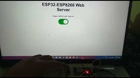 Control ESP32 ESP8266 GPIO using Web Server and push Button