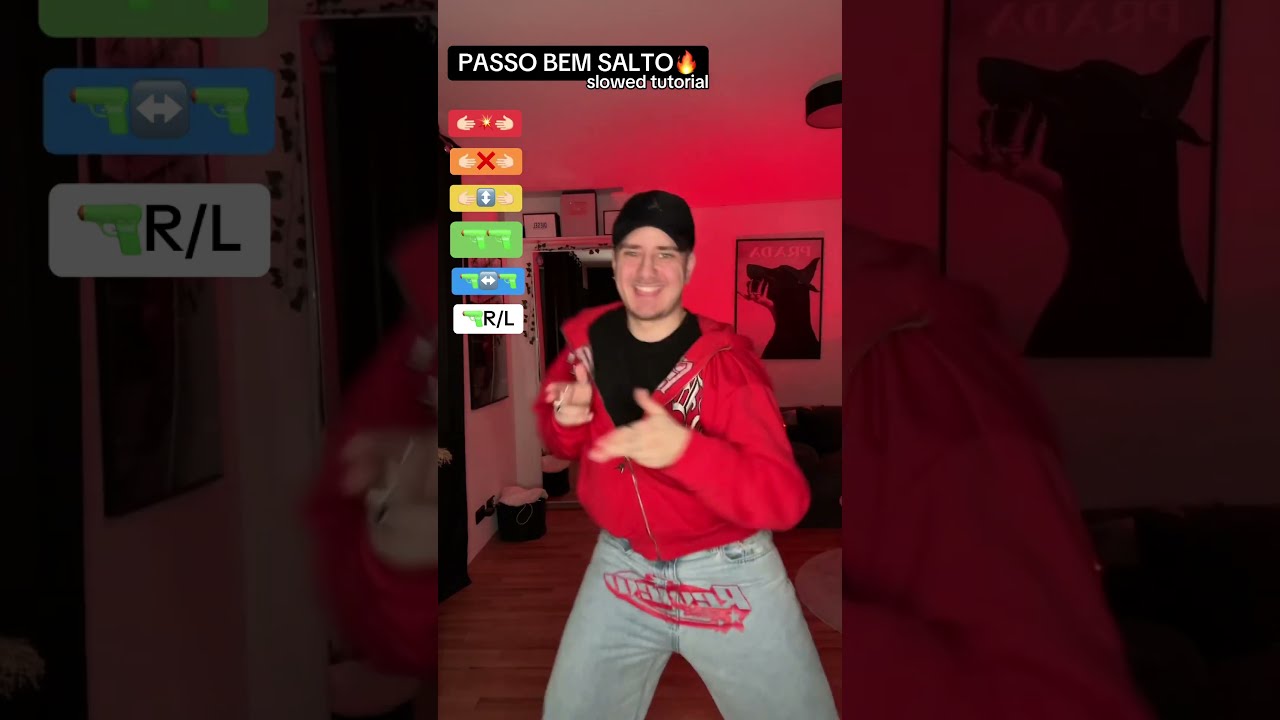 PASSO BEM SALTO - slowed tutorial 🔥 #dance #foryou #tutorial