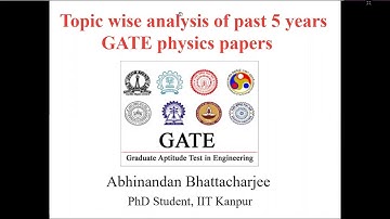 A Roadmap for GATE Physics exam: Topic wise analysis of past 5 years paper