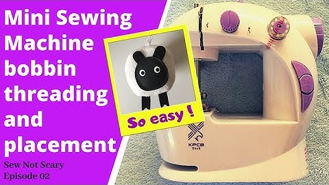 Mini naaimachine spoel inrijgen en inzetten - zo eenvoudig! - Sew Not Scary Aflevering 02