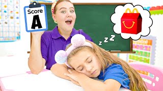 Ruby and Bonnie are dreaming in the school classroom
