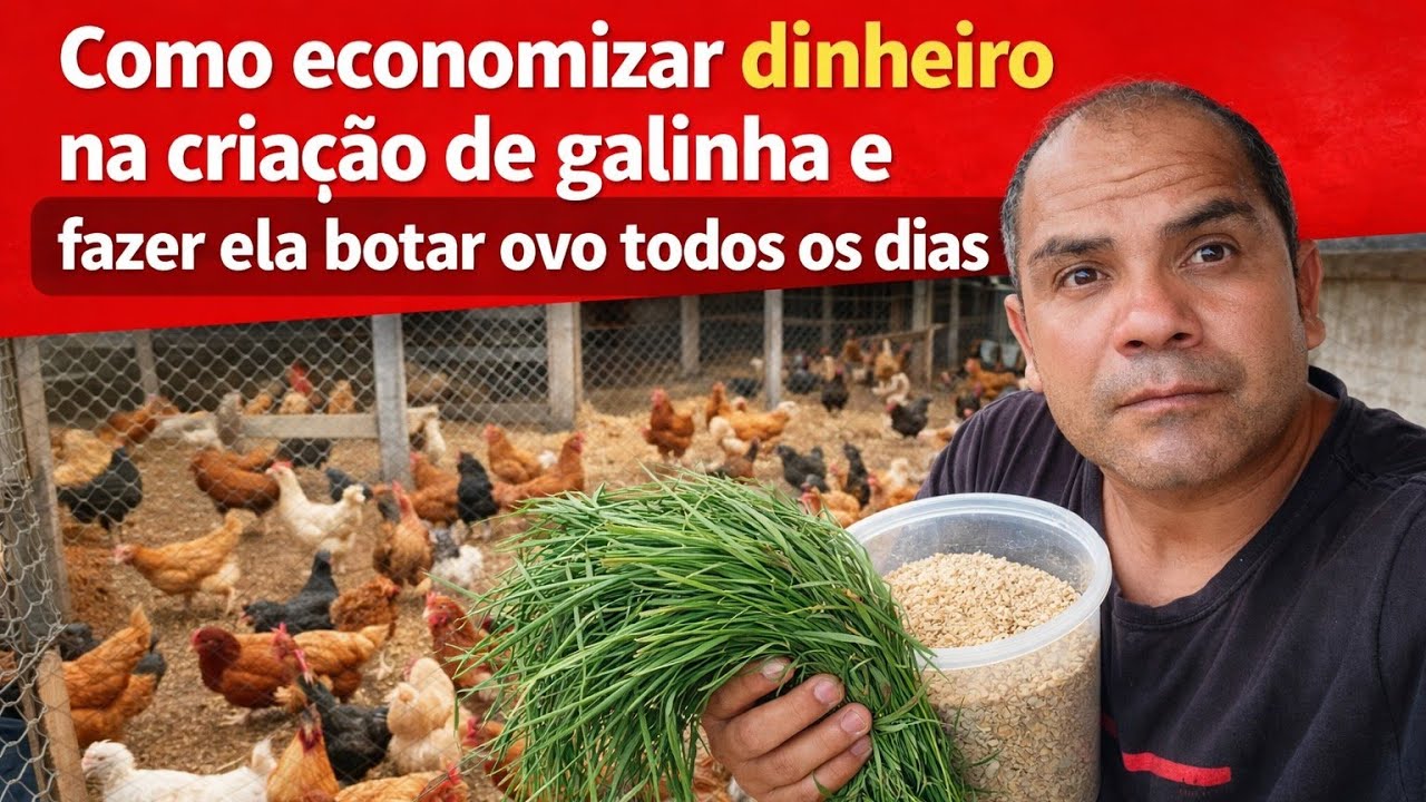 Economize Até 50% na Ração das Galinhas (Método Natural! botar ovo todo dia  @Betinho do Sertão