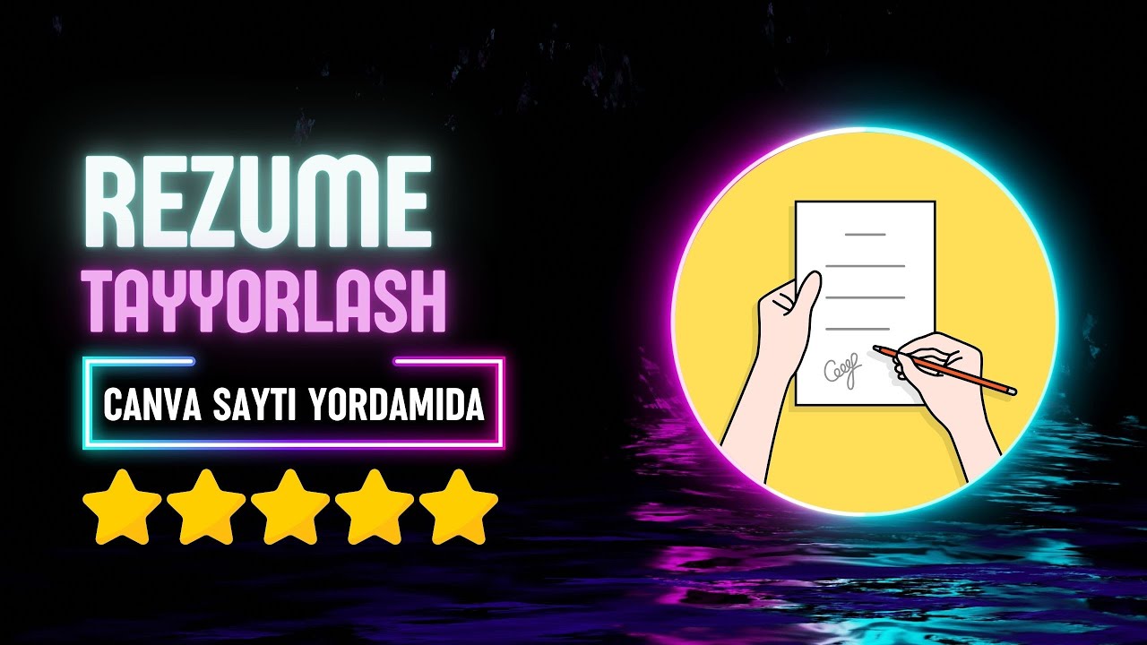 ONLINE REZUME TAYYORLASH || WORDDA VA CANVADA REZUME YARATISH