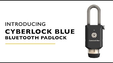 CyberLock Blue Padlock - High-Security Keyless Bluetooth Padlock