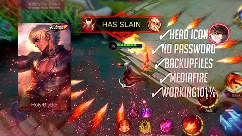 Gusion KOF Skin Script - No Password with Voice, Skill Icon Lobby | Mobile Legends Tutorials