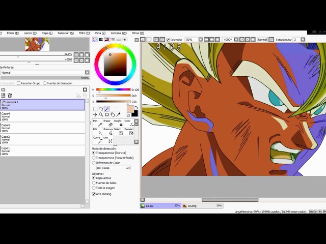 Goku Ssj2 Speed Paint - Mr.yolo3000 class=