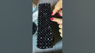 How to make a beaded bag/ beaded bag tutorial #beadedbag #diy #pearlbag #beadingpattern