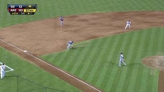 SD@ARI: Forsythe charges hard to get out on dribbler screenshot 5