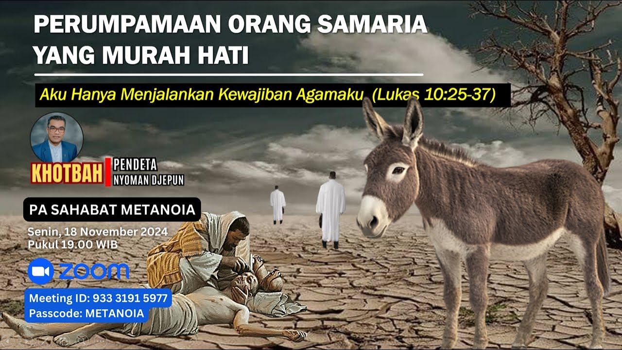 Perumpamaan Orang Samaria Yang Murah Hati | Lukas 10:25-37