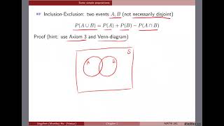 [Chapter 2] #6 Probability propositions