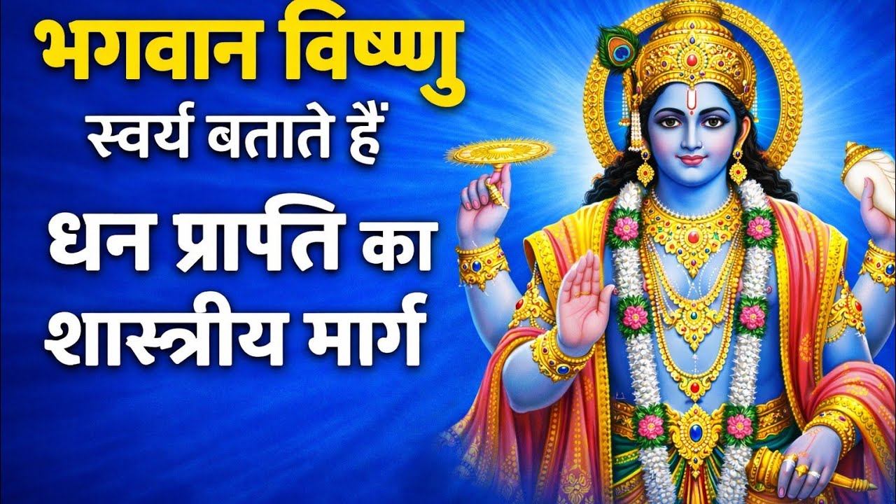 भगवान विष्णु स्वयं बताते हैं धन प्राप्ति का शास्त्रीय मार्ग