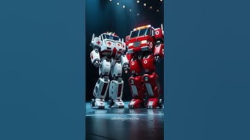 two beautiful women transform into an ambulance robot and a fire truck robot #americagottalent #agt