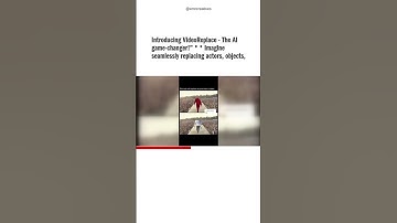 Introducing VideoReplace - The AI game-changer!” * * Imagine seamlessly replacing actors, objects,