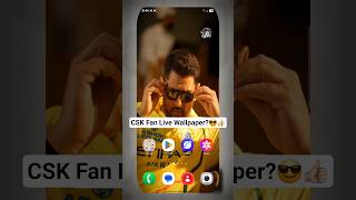 CSK Fan Live Wallpaper Edit Tutorial | Trending Ms Dhoni live wallpaper Kaise Lagaye